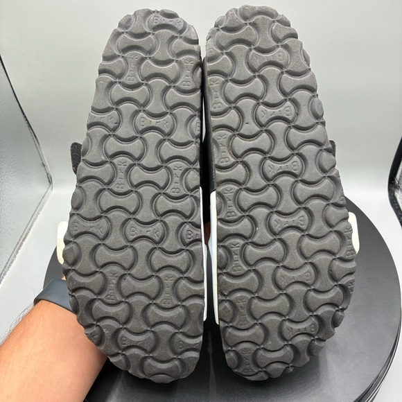 Birkenstock Arizona Split Birko-Flor Sandals Women’s 8 Black White Cork Footbed - Picture 6 of 8